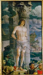 Sankt Sebastian, målad för familjen Gonzaga i Mantua ...