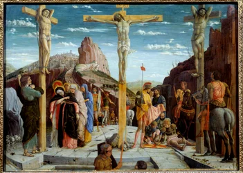 Golgata, 1400-talet, h. 0,76 x 0,96 m