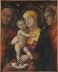 Den heliga familjen med den heliga Maria Magdalena