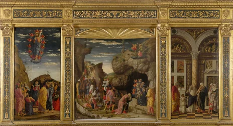 Triptyk från Uffizi Triptyk Uffizi, ca 1463-1464.