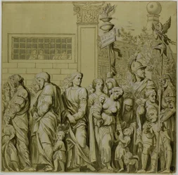 Triumfer av Julius Caesar: Duk nr VII