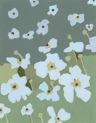 Blomstersymfoni, 2023 (akryl på papper)