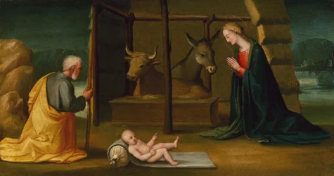 The Nativity, c.1500 (olja på panel)
