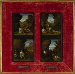 Scener från Tebaldeos Eclogues, ca. 1510