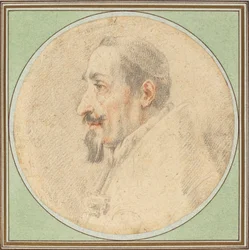 Påve Alexander VII Teckning
