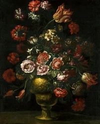 Vas med blommor