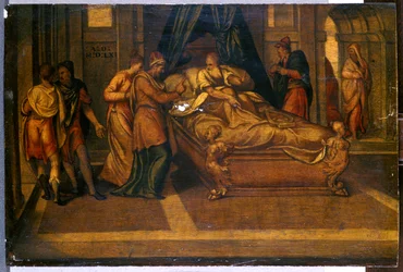 Scener ur berättelsen om David, 1561 (tempera på tall)