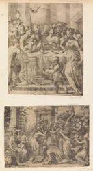 Tillbedjan av Magi, ca. 1542-46.