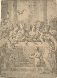 Presentationen av Kristus i templet, ca. 1543-46.