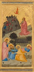The Agony in the Garden, c.1380 (äggtempera & bladguld på träpanel)