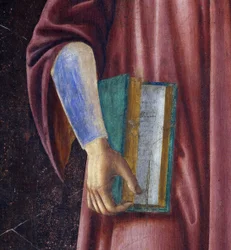 Dante Alighieri (detalj) från Villa Carducci-serien av kända män och kvinnor, ca 1450 (fresk på duk)