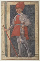 Farinata degli Uberti (d.1264) från Villa Carducci-serien av kända män och kvinnor, ca 1450 (se 28492 för detaljer)