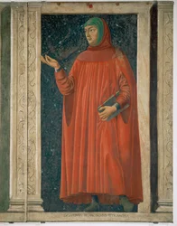 Francesco Petrarca, filosof och humanist (målning på duk)