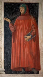 Porträtt av Francesco Petrarca (ny, omkring 1451)