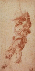 Onda figurer; teckning av Andrea del Sarto. Cabinet of Drawings and Prints, Uffizi Gallery, Florens