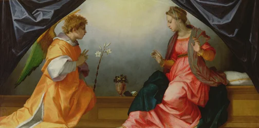 The Annunciation, 1528 (tempera på panel)