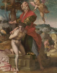 The Sacrifice of Isaac, c.1527 (olja på trä)
