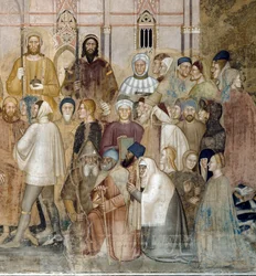 Den katolska kyrkans triumf (Detalj av Fresco