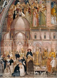Kyrkans triumf, Church Militant and Triumphant Alternativ titel(s):  Allegori om den aktiva och triumferande kyrkan och dominikanorden.