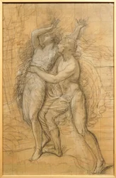 Apollo och Daphne av Andrea Appiani (1754-1817), teckning
