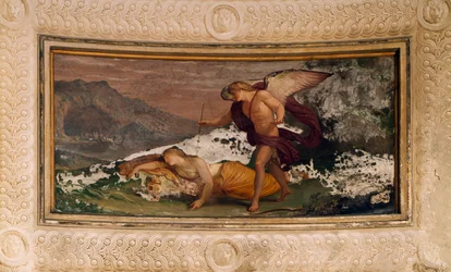 Fresk av Andrea Appiani (1754-1817), Villa Reale, Monza, Italien