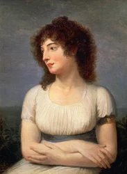 Porträtt av Laure Guesnon de Bonneuil, grevinnan Regnaud Saint-Jean d