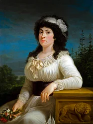 Porträtt av Marianna Movigia Reina (olja på duk)