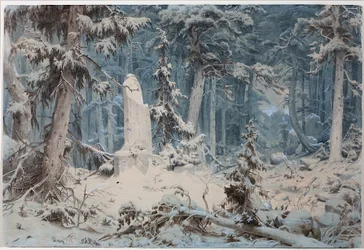Snöig skog