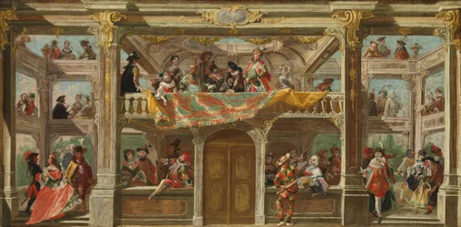 En maskerad bal i Böhmen, ca. 1748.