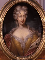 Porträtt av Friederike Elisabeth av Saxe-Marksuhl