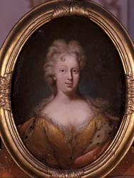 Porträtt av Friederike Elisabeth av Saxe-Marksuhl