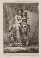 En kvinna med lyra och fasces