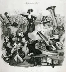 En konsert av Hector Berlioz (1803-69) 1846 (gravyr)