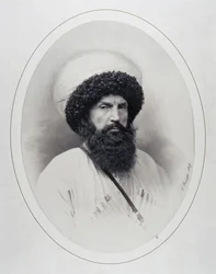 Porträtt av imamen Shamil 1797-1871, 1859