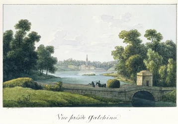 Priory Palace i Gatchina, före 1817