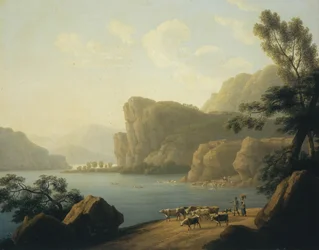 Utsikt över Selengafloden i Sibirien, 1817