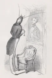 En mycket välställd insekts- och vacker dansare från Scener från det privata och offentliga..., ca. 1837-47.