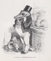 Endast hans mage var anmärkningsvärd från scener från Animas privata och offentliga liv..., ca. 1837-47.