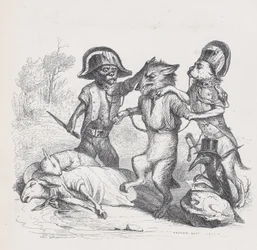Författaren till denna attack är en känslig liten varg från Scenes from the Private an..., ca. 1837-47.