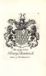 Vapen och vapen av den högra adlige Henry Bentinck