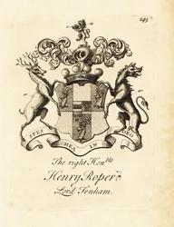 Vapensköld av högern Henry Roper, Lord Tenham