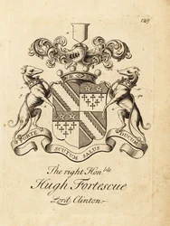 Vapensköld av den högra ärade Hugh Fortescue