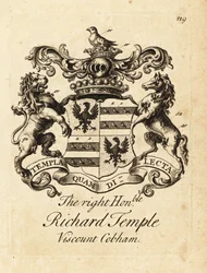 Vapensköld av höger ärade Richard Temple