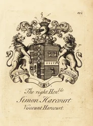 Högern Simon Harcourts vapensköld
