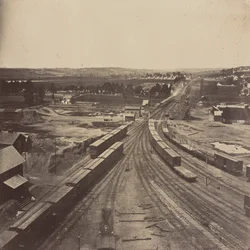 Alexandria bangård, sedd mot väster och sydväster, Virginia