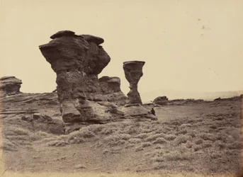 Plåt 12. Dial Rock, Red Buttes,1869 (foto)
