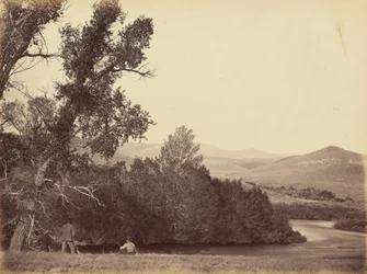 Plåt 20. Laramie-flodens källa,1869 (foto)
