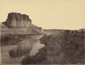 Plåt 24. Castle Rock, Green River Valley,1869 (foto)
