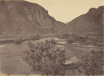 Plåt 37. Wilhelmina Pass, från öster,1869 (foto)