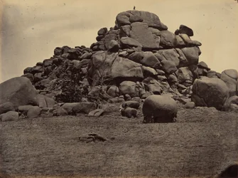 Plåt 6. Skull Rock,1869 (foto)